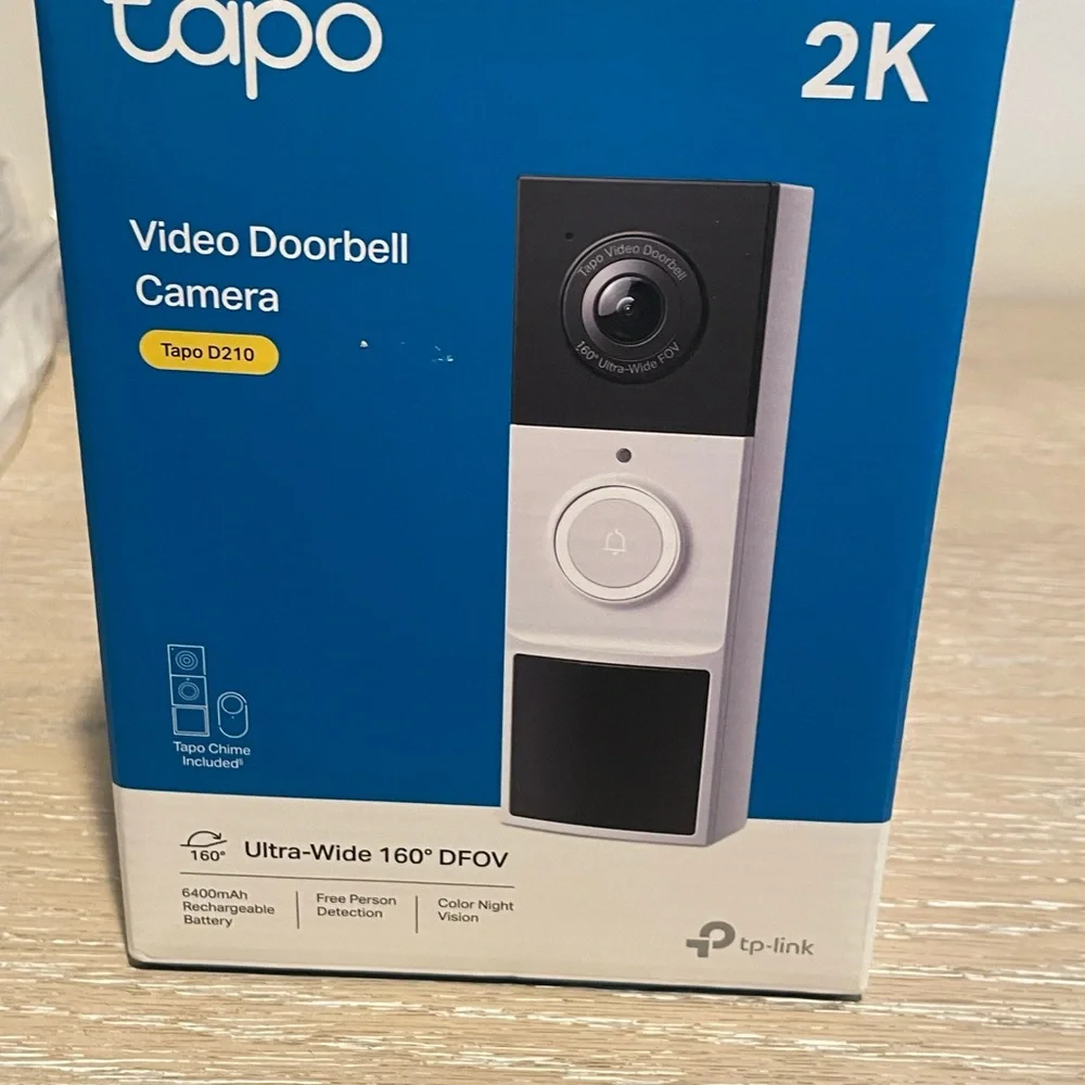 TP-Link Tapo 2K Video Doorbell with Flexible View